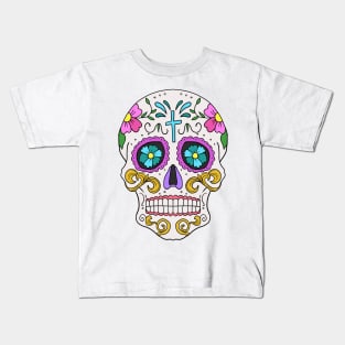 Mexican Skull Dia de los muertos Day of the dead Kids T-Shirt